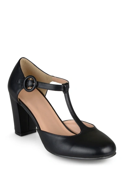 Journee Collection Talie T-strap Pump In Black