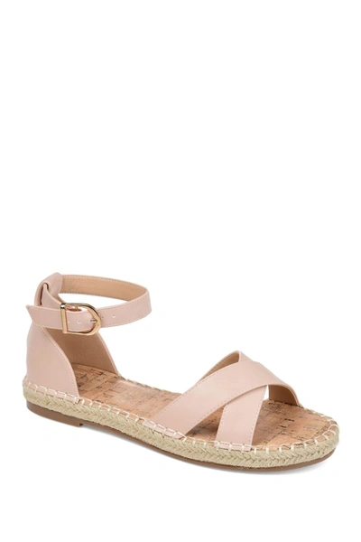 Journee Collection Journee Lyddia Espadrille Sandal In Blush