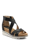 Adrienne Vittadini Chita Strappy Sandal In Black-td