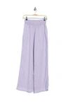 Cloth & Stone Smocked Waist Wide Leg Pants In Lilac Bree