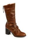 Journee Collection Sequois Slouch Heeled Boot In Brown