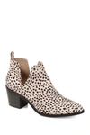 Journee Collection Lola Patterned Ankle Bootie In Animal