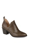 Journee Collection Terri Textured Bootie In Grey