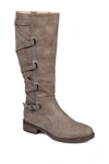 Journee Collection Journee Carly Lace Back Tall Boot In Taupe