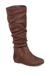 Journee Collection Journee Rebecca Slouchy Riding Boot In Brown