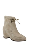 L'amour Des Pieds Olesia Bootie In Taupe Kid Sued