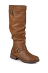 Journee Collection Stormy Riding Boot In Tan