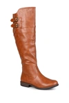 Journee Collection Tori Riding Boot In Chestnut