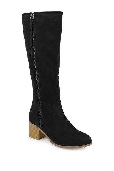 Journee Collection Sanora Knee High Boot In Black