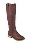 Journee Collection Taven Mid Calf Boot In Wine