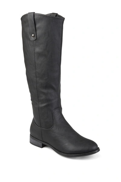 Journee Collection Taven Mid Calf Boot In Black