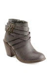 Journee Collection Strappy Ankle Bootie In Grey