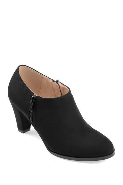 Journee Collection Womens Sanzi Kitten Heel Booties In Black