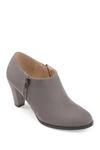 Journee Collection Women's Sanzi Side Zip Dress Shooties In Grey