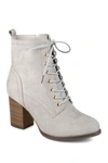Journee Collection Baylor Lace-up Boot In Grey