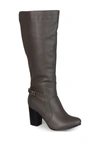 Journee Collection Carver Tall Boot In Grey