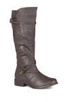 Journee Collection Women's Extra Wide Calf Harley Boot In Brown