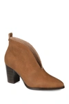 Journee Collection Journee Bellamy Slit Center Bootie In Tan