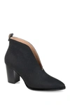 Journee Collection Bellamy Slit Center Bootie In Black