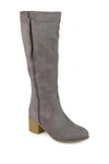 Journee Collection Sanora Knee High Boot In Grey