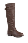 Journee Collection Journee Spokane Riding Boot In Brown