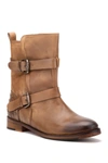 Vintage Foundry Sherry Buckled Leather Boot In Brown