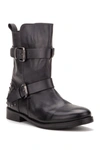Vintage Foundry Sherry Buckled Leather Boot In Black