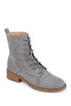 Journee Collection Vienna Combat Boot In Grey