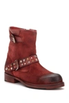 Vintage Foundry Miriam Studded Leather Boot In Red