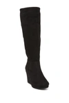 Chinese Laundry Lakeside Knee High Wedge Boot In Black