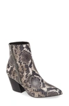 ALLSAINTS ASTER SNAKE EMBOSSED LEATHER BOOTIE,439107433570