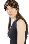 JUST JAMIE LEOPARD PRINT TURBAN,788389314160