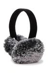Surell Faux Fur & Velvet Earmuffs In Black Frost