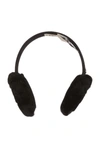 Ugg Genuine Shearling Single U Ear Muffs In Black
