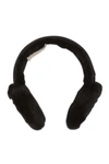 Ugg Genuine Shearling Wired Ear Muffs In Black