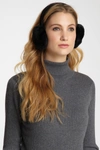 Surell Faux Fur & Velvet Earmuffs In Black
