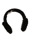 Ugg Genuine Shearling Wired Ear Muffs In Black