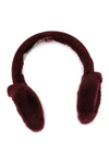 Ugg Genuine Dyed Shearling Single U Ear Muffs In Winetasting