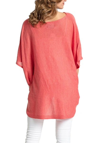 Roffe Accessories Twist Front Recycled Knit Kimono In Cl