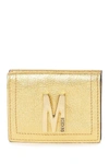 MOSCHINO LOGO LEATHER WALLET,195072327169