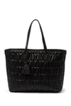 MOSCHINO QUILTED EMBOSSED TOTE,194508686795