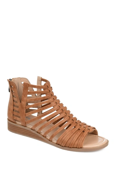 Journee Collection Womens Delilah Gladiator Sandals In Brown
