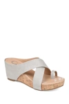Journee Collection Journee Rayna Wedge Sandal In Stone