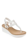 Journee Collection Journee Bianca Wedge Sandal In White