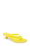 Sigerson Morrison Iconic Kitten Heel Flip Flop In Yelsy