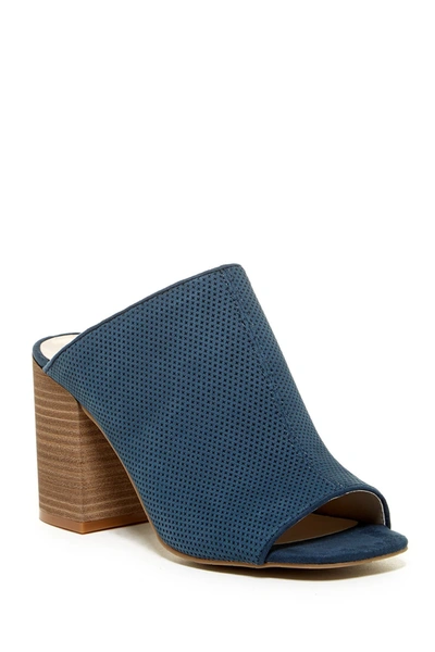 Kenneth Cole Reaction Top Notch Perforated Mule In Indigo | ModeSens