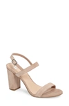 Bp. Lula Block Heel Slingback Sandal In Blush Suede