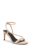 Rebecca Minkoff Nanine Imitation Pearl Strappy Sandal In Rosewood01