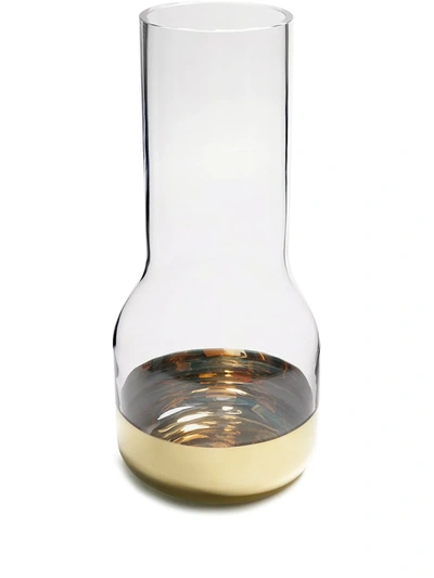 Nude Contour Vase In Clear, Gold