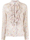 GANNI FLORAL-PRINT SHIRT